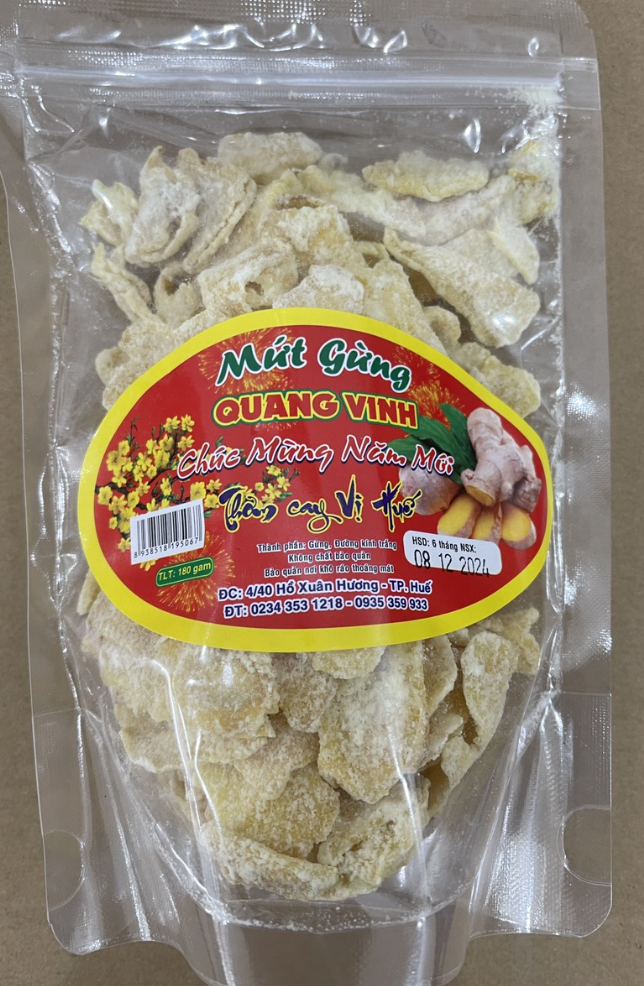 Mứt gừng Quang Vinh 200g